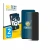 Front side of a product packaging with the brand logo BROTECT. Next to it is the device Oppo Reno 10x Zoom shown with the corr