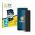 Front side of a product packaging with the brand logo BROTECT. Next to it is the device Samsung Galaxy M31 shown with the corr