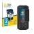 Front side of a product packaging with the brand logo BROTECT. Next to it is the device Crosscall Spider X5 shown with the cor