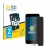 Front side of a product packaging with the brand logo BROTECT. Next to it is the device Apple iPhone SE 3 2022 shown with the 