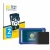 Front side of a product packaging with the brand logo BROTECT. Next to it is the device Clementoni Clempad X Revolution shown 