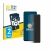 Front side of a product packaging with the brand logo BROTECT. Next to it is the device Oppo Reno 8 shown with the correspondi