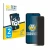 Front side of a product packaging with the brand logo BROTECT. Next to it is the device Samsung Galaxy A34 5G shown with the c
