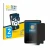 Front side of a product packaging with the brand logo BROTECT. Next to it is the device HifiWalker H2 touch shown with the cor