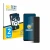 Front side of a product packaging with the brand logo BROTECT. Next to it is the device Oppo Reno 8T shown with the correspond