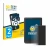 Front side of a product packaging with the brand logo BROTECT. Next to it is the device Kobo Clara Colour shown with the corre
