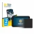 Front side of a product packaging with the brand logo BROTECT. Next to it is the device Atomos Shinobi 2 shown with the corres