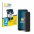 Front side of a product packaging with the brand logo BROTECT. Next to it is the device Blackview BV4800 SE shown with the cor