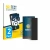 Front side of a product packaging with the brand logo BROTECT. Next to it is the device reMarkable Paper Pro Move shown with t