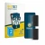 Front side of a product packaging with the brand logo BROTECT. Next to it is the device Motorola Razr 70 shown with the corres