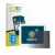 Front side of a product packaging with the brand logo BROTECT. Next to it is the device SwitchBot Meter Pro shown with the cor