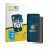 Front side of a product packaging with the brand logo BROTECT. Next to it is the device Doogee Note 57 Lite shown with the cor