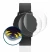 Image of the device Pebble Time Round with a wide variety of screen protectors.
