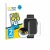 Front side of a product packaging with the brand logo BROTECT. Next to it is the device Braidol Smartwatch 1.96" shown with th