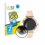 Front side of a product packaging with the brand logo BROTECT. Next to it is the device Braidol Smartwatch 1.27" shown with th