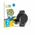 Front side of a product packaging with the brand logo BROTECT. Next to it is the device Hama Smartwatch 7010 shown with the co