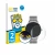 Front side of a product packaging with the brand logo BROTECT. Next to it is the device Pireware Slim Smartwatch shown with th