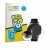 Front side of a product packaging with the brand logo BROTECT. Next to it is the device Xiaomi Watch 5 (47 mm) shown with the 