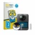 Front side of a product packaging with the brand logo BROTECT. Next to it is the device DJI Osmo 360 II shown with the corresp