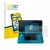 Front side of a product packaging with the brand logo BROTECT. Next to it is the device Nintendo 3DS shown with the correspond