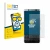 Front side of a product packaging with the brand logo BROTECT. Next to it is the device BlackBerry Keyone shown with the corre