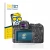 Front side of a product packaging with the brand logo BROTECT. Next to it is the device Canon EOS R6 shown with the correspond