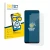Front side of a product packaging with the brand logo BROTECT. Next to it is the device realme Q2 shown with the corresponding