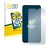 Front side of a product packaging with the brand logo BROTECT. Next to it is the device ZTE Blade A71 shown with the correspon