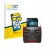Front side of a product packaging with the brand logo BROTECT. Next to it is the device PowerBox Systems Atom shown with the c