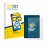 Front side of a product packaging with the brand logo BROTECT. Next to it is the device Honor Pad V9 shown with the correspond