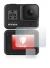 Image of the device GoPro Hero 8 Black with a wide variety of screen protectors.