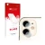 Front side of a product packaging with the brand logo upscreen. Next to it is the device Apple iPhone 11 (ONLY Camera Lens) sh