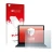 Front side of a product packaging with the brand logo upscreen. Next to it is the device Microsoft Surface Laptop 3 13.5" show