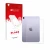 Front side of a product packaging with the brand logo upscreen. Next to it is the device Apple iPad Mini 7 2024 (Back) shown w
