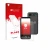 Front side of a product packaging with the brand logo upscreen. Next to it is the device Doro Aurora A10 (Front+Camera) shown 