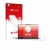 Front side of a product packaging with the brand logo upscreen. Next to it is the device Lenovo Yoga Slim 7 14Q8X9 shown with 