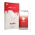 Front side of a product packaging with the brand logo upscreen. Next to it is the device Sharp Aquos SHV37 shown with the corr