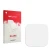 Front side of a product packaging with the brand logo upscreen. Next to it is the corresponding screen protector.