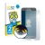 Front side of a product packaging with the brand logo BROTECT. Next to it is the device Samsung Galaxy J3 2017 shown with the 