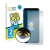 Front side of a product packaging with the brand logo BROTECT. Next to it is the device Samsung Galaxy S9 Plus shown with the 