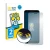 Front side of a product packaging with the brand logo BROTECT. Next to it is the device Google Pixel 3a XL shown with the corr