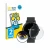 Front side of a product packaging with the brand logo BROTECT. Next to it is the device Circular Displays (ø: 43 mm) shown wit