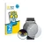 Front side of a product packaging with the brand logo BROTECT. Next to it is the device Withings Activité Pop shown with the c