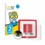 Front side of a product packaging with the brand logo BROTECT. Next to it is the device Tonies Toniebox shown with the corresp