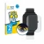 Front side of a product packaging with the brand logo BROTECT. Next to it is the device Huami Amazfit Bip U shown with the cor