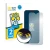 Front side of a product packaging with the brand logo BROTECT. Next to it is the device Motorola Defy 2021 shown with the corr