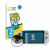 Front side of a product packaging with the brand logo BROTECT. Next to it is the device Nintendo Switch OLED-Modell shown with