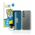 Front side of a product packaging with the brand logo BROTECT. Next to it is the device Samsung Galaxy S23 (Front+Back) shown 