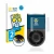 Front side of a product packaging with the brand logo BROTECT. Next to it is the device D’CENT Biometric Wallet shown with the