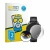 Front side of a product packaging with the brand logo BROTECT. Next to it is the device Huawei Watch GT 7 (46 mm) shown with t